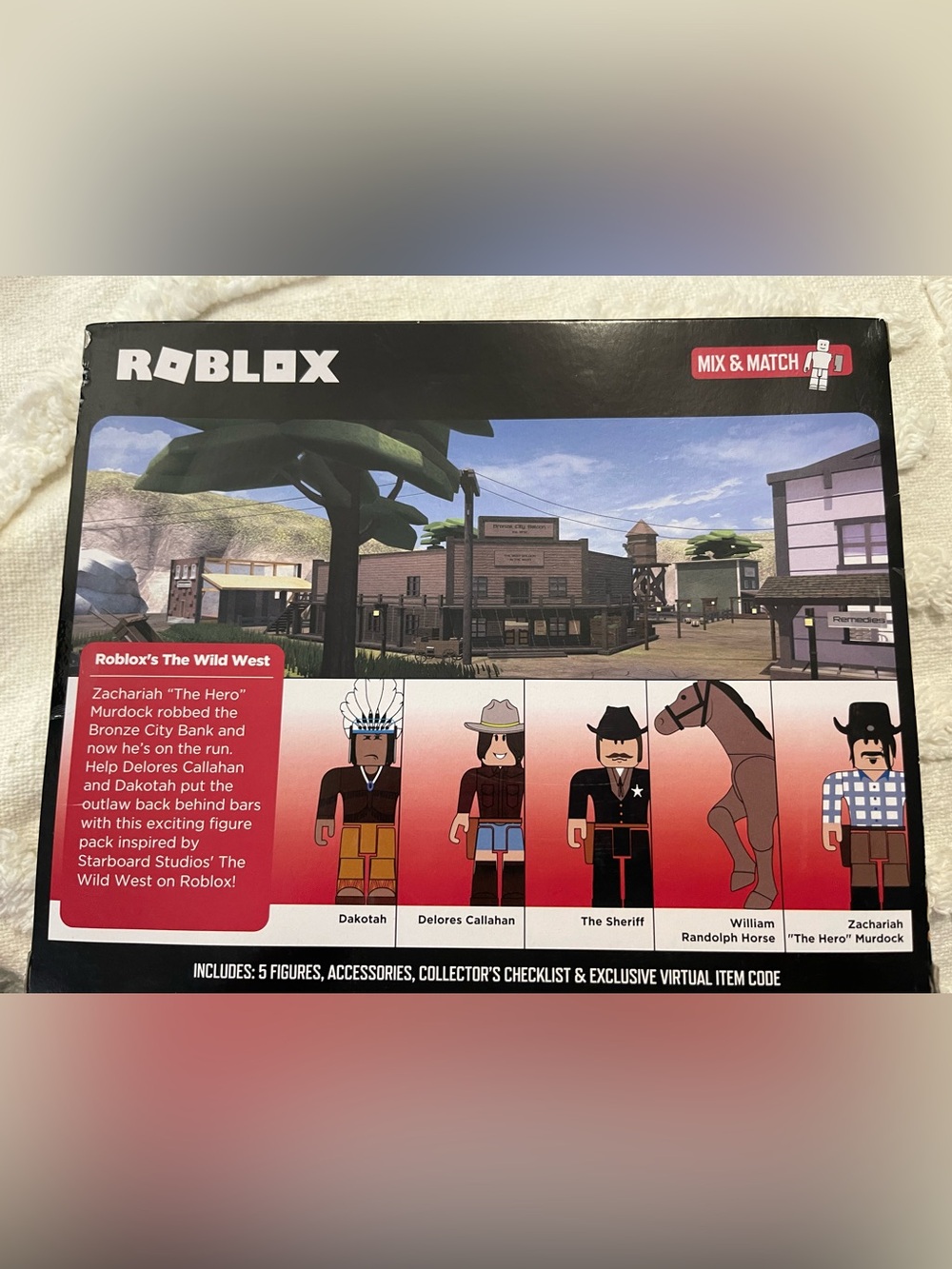 Roblox The Wild West 13-Piece Figure Pack NIB Includes Exclusive Virtual Code - Picture 6 of 6
